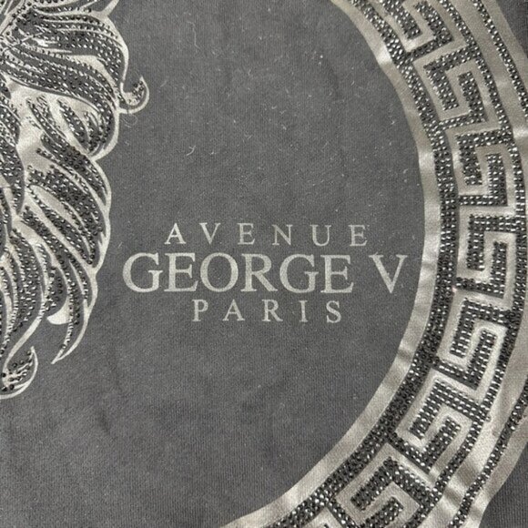 Avenue George V Paris Black Sweater Mens Size L - Picture 6 of 6